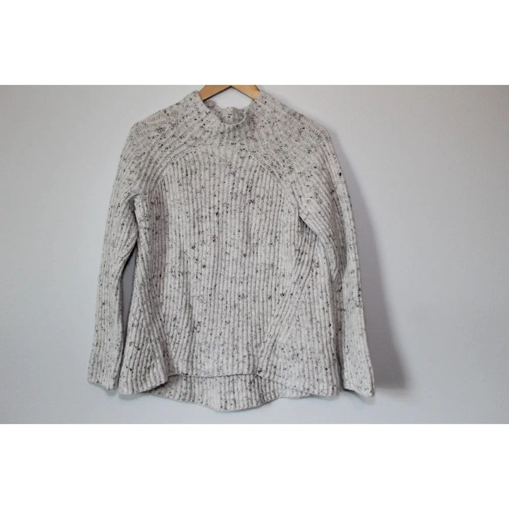Madewell Donegal Northfield Mockneck Sweater Ivory Women's Size Small H13899 - Picture 2 of 11